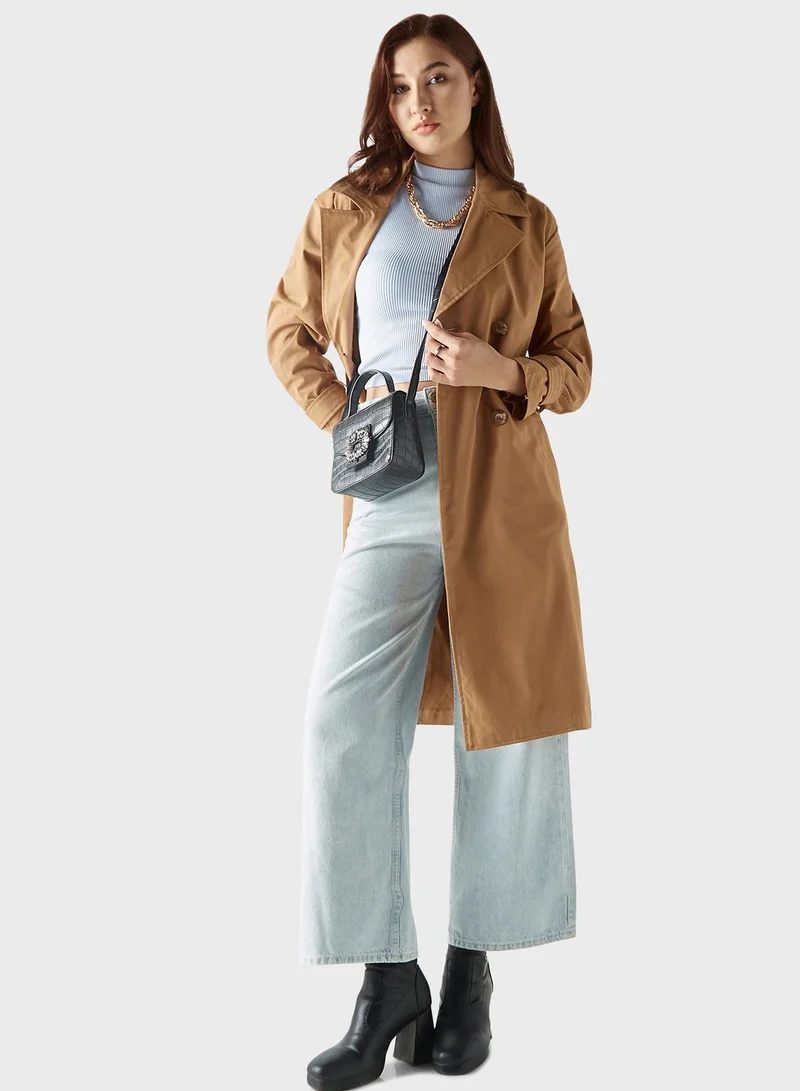 Lee Cooper Button Detail Coat