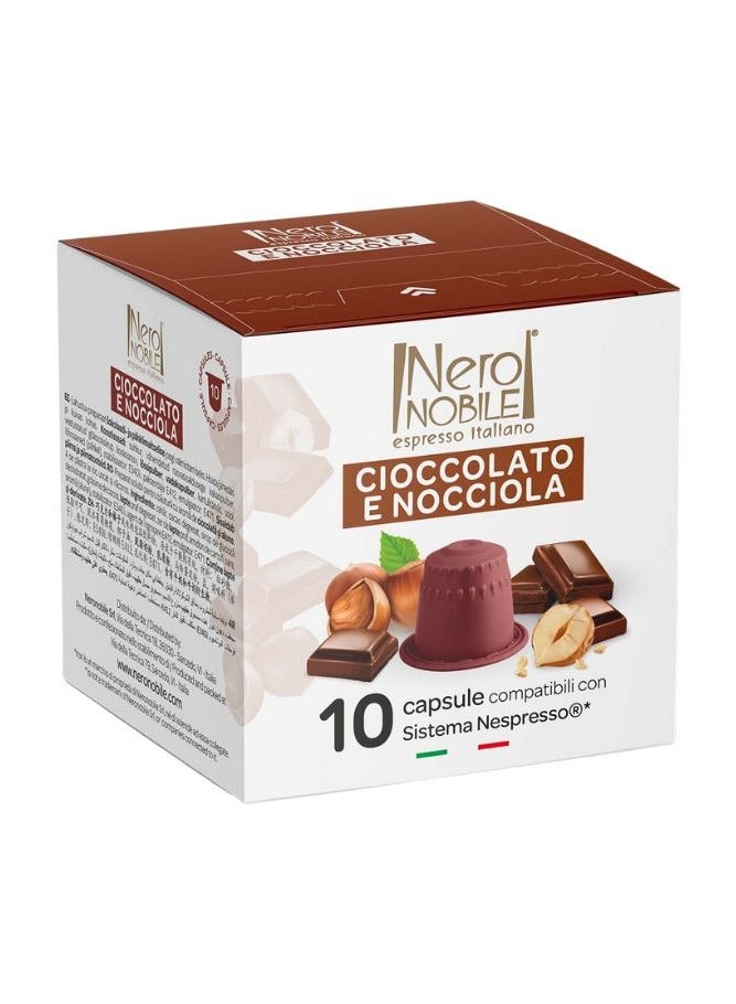 Nero NOBILE Cioccolato e Nocciola 10 capsules