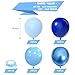 KBZVNAF Blue Latex Balloon Set 60 Pack 12 Inches Metallic Chrome Light Pastel Baby Royal Blue Balloons for Birthday Wedding Baby Shower Party Decoration - Image 4