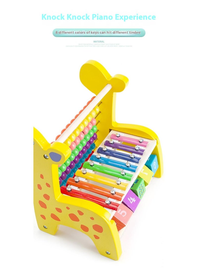 Y&D - Wooden Deer Functional Calculation Frame For Children Children's Early Education Puzzle Toys - Image 1