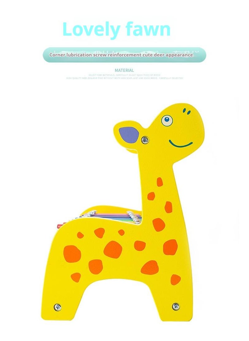 Y&D - Wooden Deer Functional Calculation Frame For Children Children's Early Education Puzzle Toys - Image 1