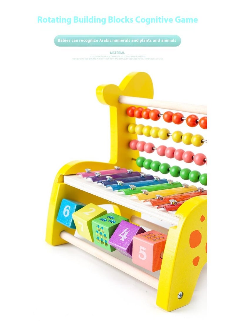 Y&D - Wooden Deer Functional Calculation Frame For Children Children's Early Education Puzzle Toys - Image 1