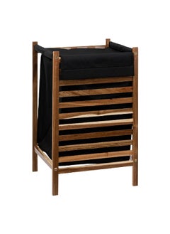 Acacia Wood Laundry Basket Brown and Black 50 L 174850 - pzsku/ZC90255487D28C67803F9Z/45/_/1720599273/e84500ed-352c-41a3-b077-a1b4617172cf