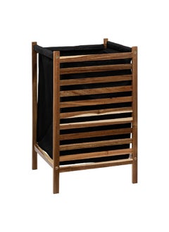 Acacia Wood Laundry Basket Brown and Black 50 L 174850 - pzsku/ZC90255487D28C67803F9Z/45/_/1720599274/1ba6e93d-cd68-4b48-8032-c9ea5d1cff46