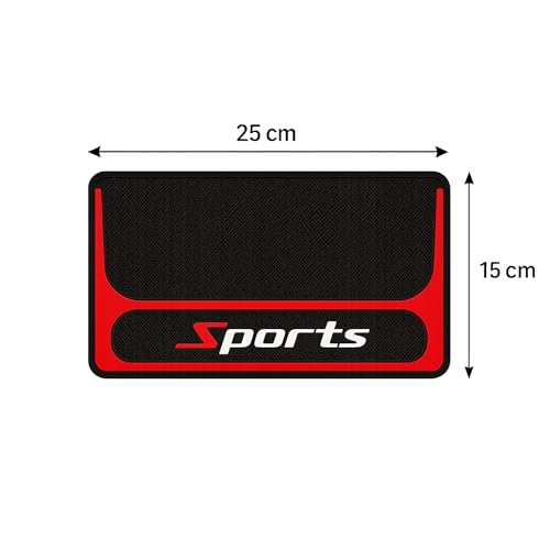 DETACHI Car Dashboard Mat, 2-Section Design for Small Items Like Pen & Coins, Premium Silicone Anti-Slip Pad, Universal Sticky Adhesive Mat for Phone, Sunglasses, Keys & Accessories - Image 4
