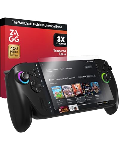 ZAGG Glass Screen Protector for ROG Xbox Ally X ROG Xbox Ally 3X Stronger Tempered Glass Scratch Smudge Resistant Smooth Silky Touch Easy BubbleFree Installation AntiFingerprint Design - Image 1