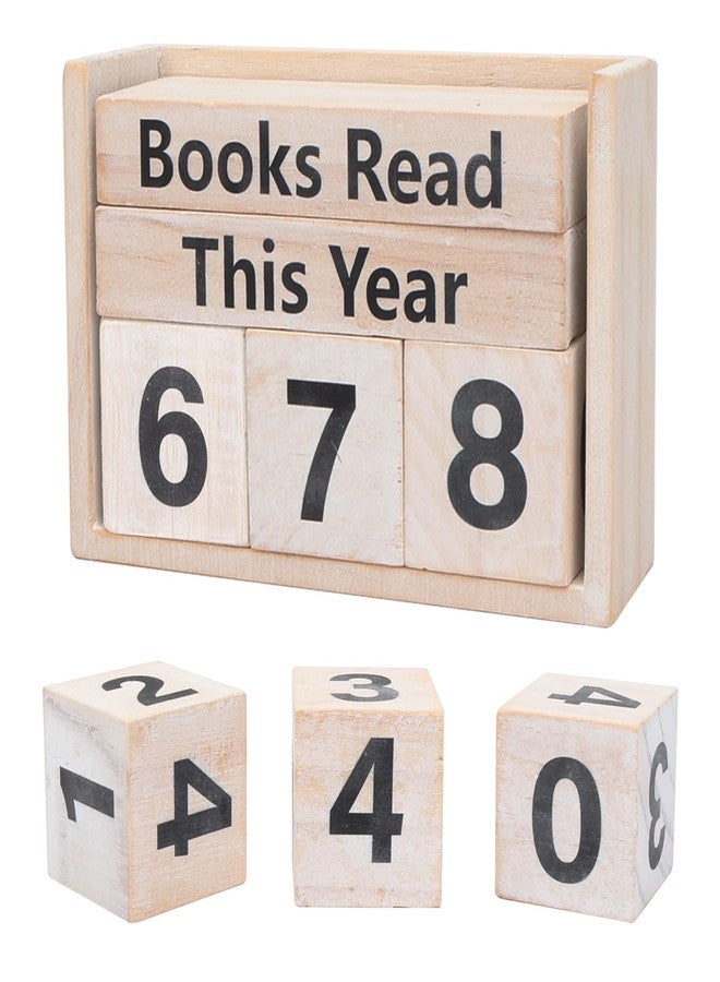 BLSUREFYX Books Read This Year Counter Book Tracker for Reading Goal Display Book Reading Counter Sign Up to 999 Books Reading Challenge Gift for Teacher Writer Reader Student Bookish Bookworm Book Club Lover - Image 1