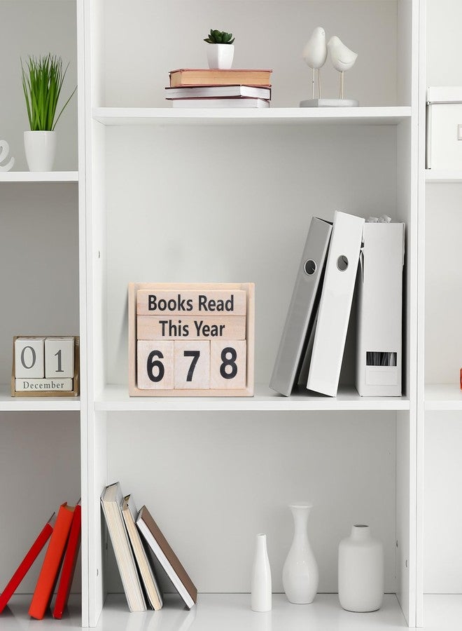 BLSUREFYX Books Read This Year Counter Book Tracker for Reading Goal Display Book Reading Counter Sign Up to 999 Books Reading Challenge Gift for Teacher Writer Reader Student Bookish Bookworm Book Club Lover - Image 2