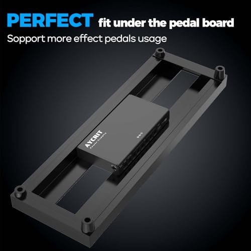 AYCRIT [New Version] AYCRIT Guitar Pedal Power Supply, Rechargeable 12800mAh 9 Outputs 9V2A/12V1.5A/18V450mA and 5V3A USB-C Port for iPhone ipad (MUSTAN-01) Style - Image 4