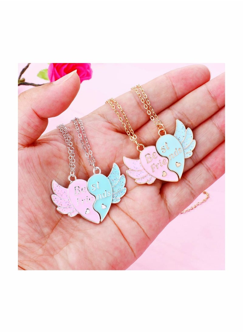 SYOSI - Friendship Necklace Best Friend Necklace Gifts Magnetic Matching BFF Necklace for 2 Girls Sister - Image 1