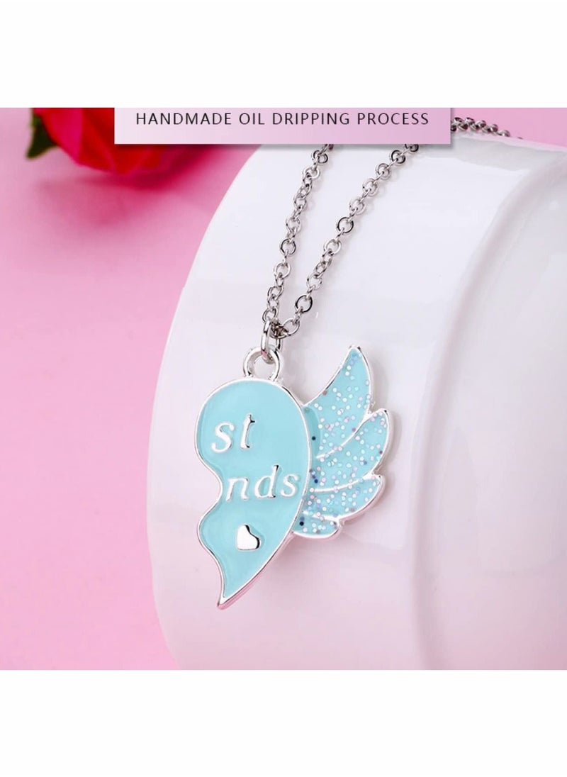 SYOSI - Friendship Necklace Best Friend Necklace Gifts Magnetic Matching BFF Necklace for 2 Girls Sister - Image 1