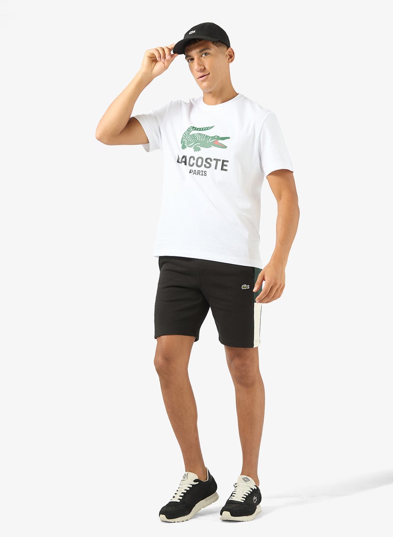 LACOSTE Regular Fit Printed Jersey T-Shirt - Image 4