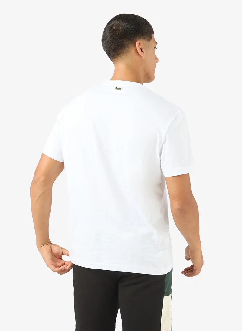 LACOSTE Regular Fit Printed Jersey T-Shirt