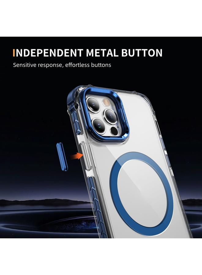S-TOP Case For iPhone 12 Pro Max Rainbow Series Transparent MagSafe Lens Holder Phone Case - Image 5