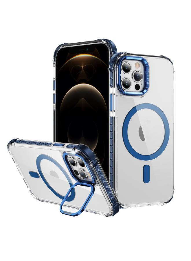S-TOP Case For iPhone 12 Pro Max Rainbow Series Transparent MagSafe Lens Holder Phone Case - Image 1