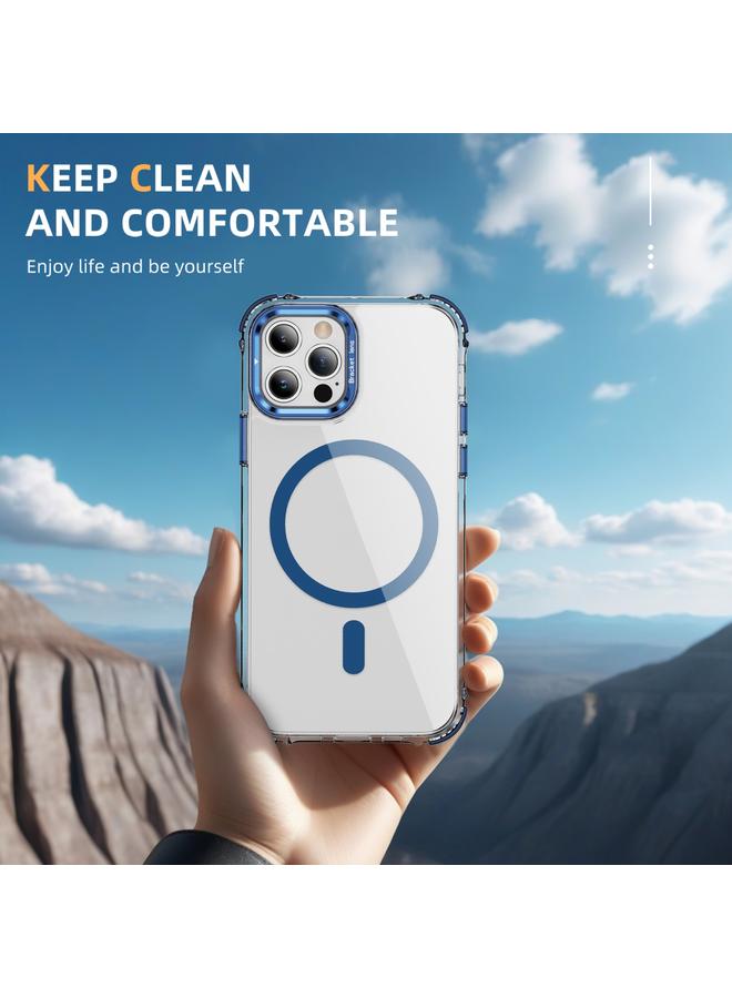 S-TOP Case For iPhone 12 Pro Max Rainbow Series Transparent MagSafe Lens Holder Phone Case - Image 2