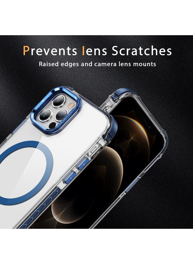 S-TOP Case For iPhone 12 Pro Max Rainbow Series Transparent MagSafe Lens Holder Phone Case - Image 4