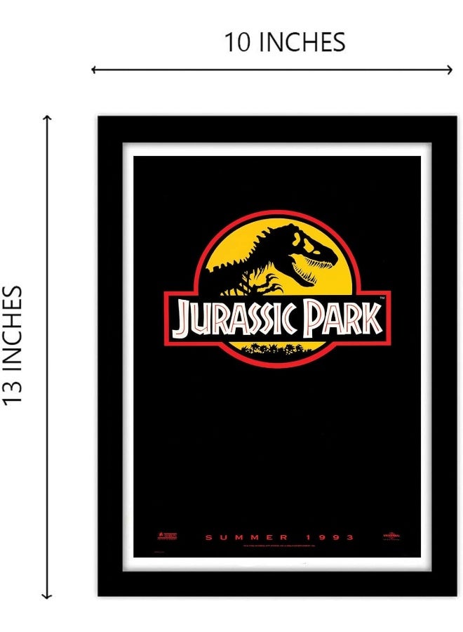 GRAY WALL Hollywood Posters Jurassic Park Movie Framed Poster For Room & Office (10 Inch X 13 Inch, Framed) - Image 5