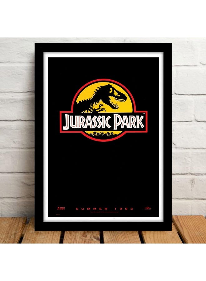 GRAY WALL Hollywood Posters Jurassic Park Movie Framed Poster For Room & Office (10 Inch X 13 Inch, Framed) - Image 4