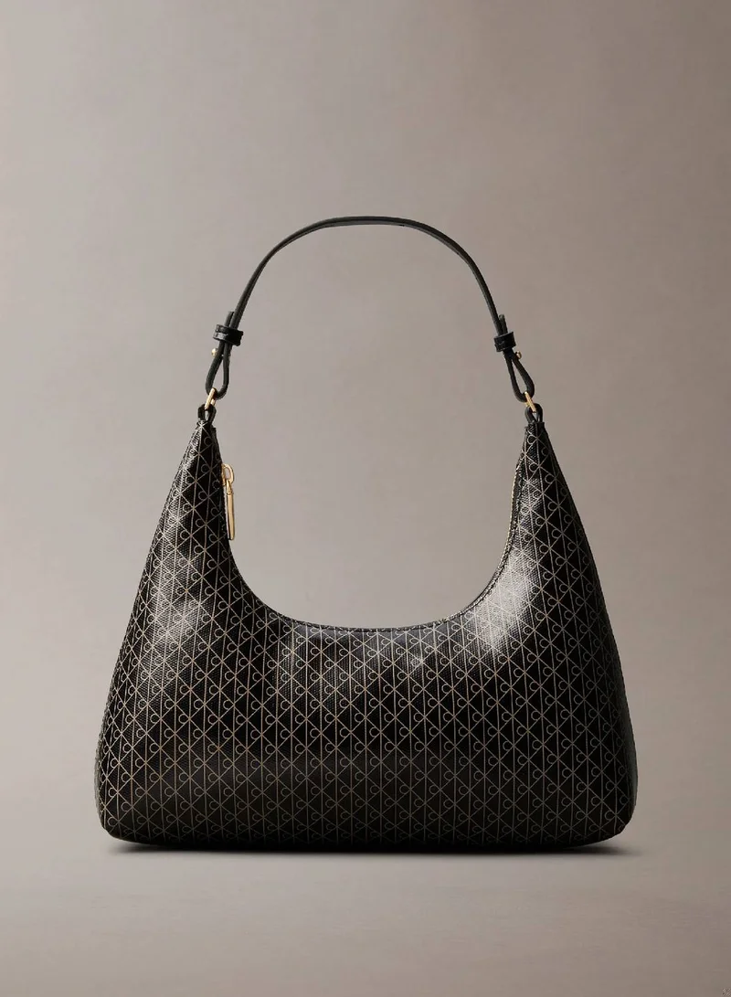 Allover Monogram Logo Shoulder Bag