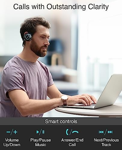 Kinivo BTH220 Bluetooth Stereo Headphone – Supports Wireless Music Streaming and Hands-Free Calling - Image 5