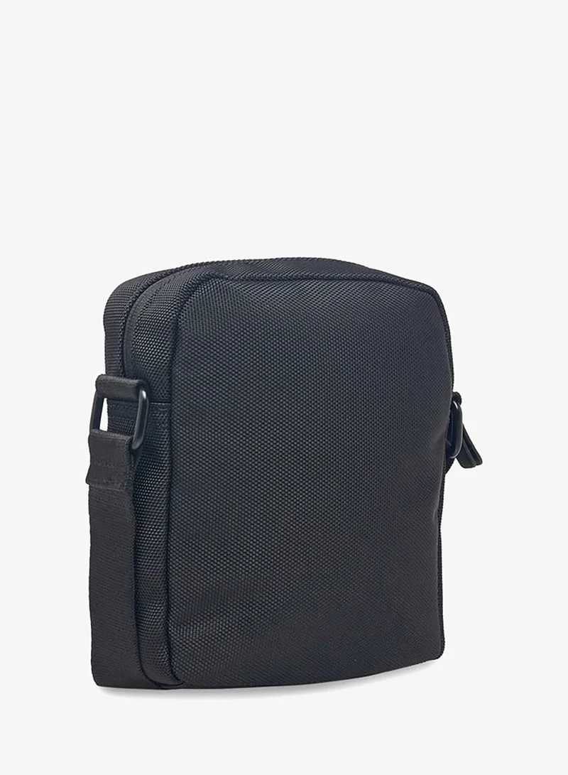LBL by Shoexpress BLACK Men Textured Crossbody Bag with Adjustable Strap and Zip Closure for Men | Best Price UAE