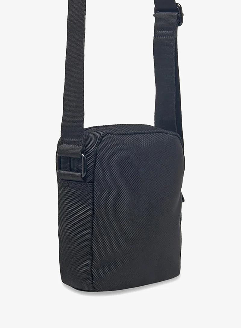 LBL by Shoexpress BLACK Men Textured Crossbody Bag with Adjustable Strap and Zip Closure for Men | Best Price UAE