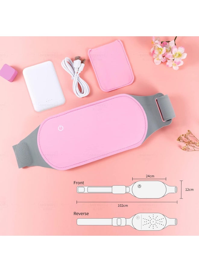 حزام تدفئة محمول لاسلكي لتخفيف آلام الدورة – وسادة ناعمة ومرنة مع 3 مستويات حرارة، خفيف الوزن وقابل للغسل - Image 2