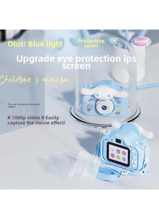 Generic Sanlio HD Children's Digital Camera Front And Back Double Photograph Video Creative Birthday Gift For Boys And Girls-Body Color:Standard Configuration - Blue Pacha Dog  - Image 5