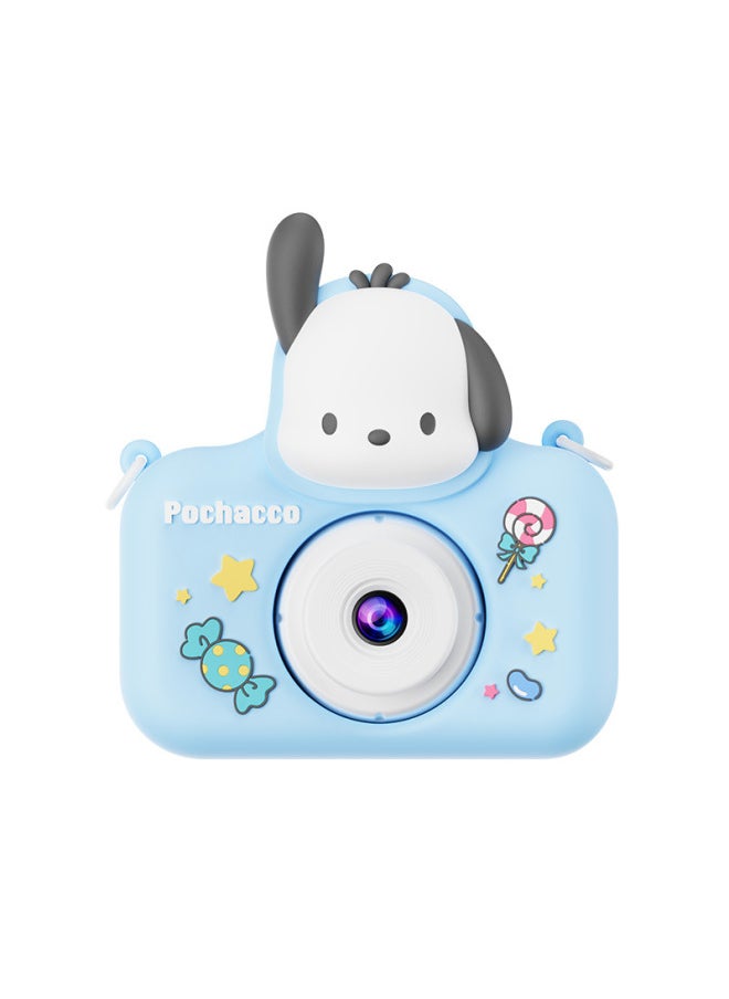 Generic Sanlio HD Children's Digital Camera Front And Back Double Photograph Video Creative Birthday Gift For Boys And Girls-Body Color:Standard Configuration - Blue Pacha Dog  - Image 1