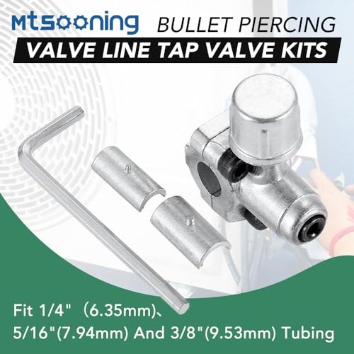 Mtsooning 4PCS BPV-31 Bullet Piercing Valve Kit, Adjustable Line Tap Valve for Air Conditioners HVAC 1/4", 5/16", 3/8" Tubing, Replacement for AP4502525 BPV31D GPV14 GPV31 GPV38 GPV56 MPV31 A/C HVAC - Image 5