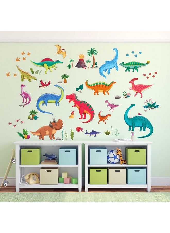 Decowall Ds92115 Large Dinosaur Wall Decals Dino Stickers For Kids Boys Baby Nursery Bedroom Living Room Classroom Playroom Home Decor Art Decoration - Image 4