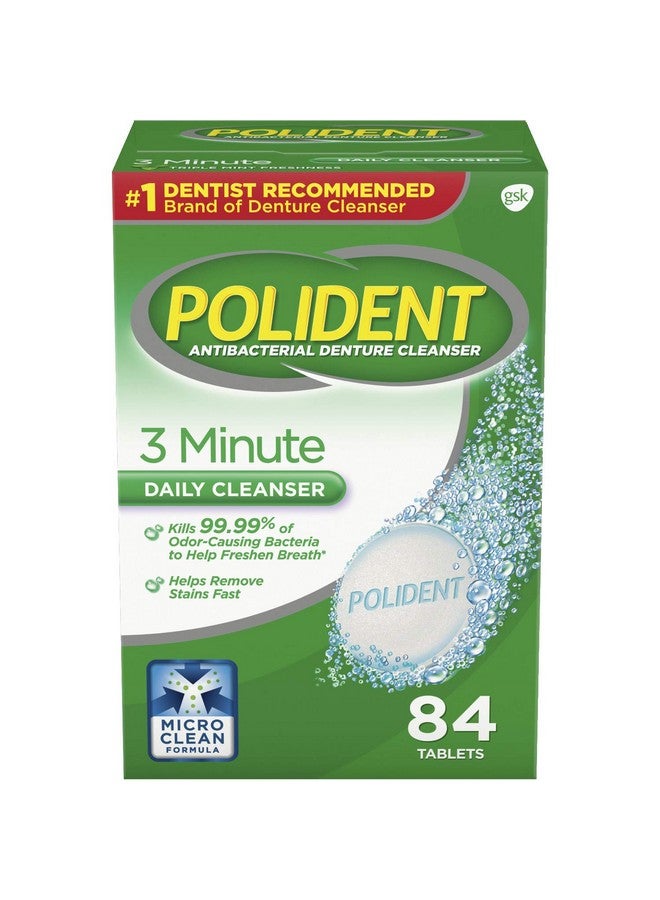 Polident 3 Minute Denture Cleanser Tablets - 84 Count - Image 1