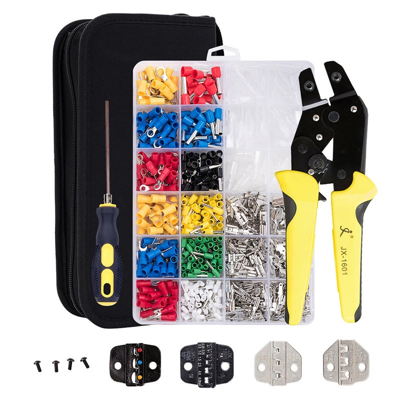 مقواس إحكام JX-1601
مجموعة مقابض JX-D4T
850 قطعة من الأنابيب 0.5-6.0 ملم²
مقواس إحكام مدمج + خاص
أداة مركبة من أنابيب متعددة المواصفات
مقواس إحكام من الفكوك المتعددة المواصفات 4 في 1 للأنابيب - Image 1