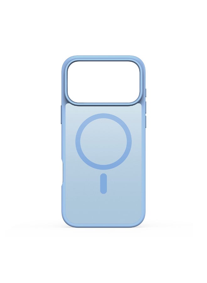 DUX DUCIS Yind Series Cover for the iPhone 17 Pro mobile phone a slim, TPU Hybrid PC cover MagSafe made of TPU, polycarbonate silicone - Light Blue - Image 3