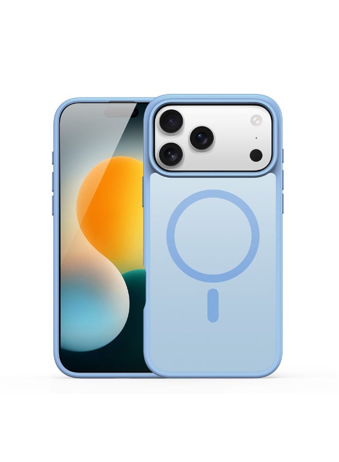 DUX DUCIS Yind Series Cover for the iPhone 17 Pro mobile phone a slim, TPU Hybrid PC cover MagSafe made of TPU, polycarbonate silicone - Light Blue - Image 1