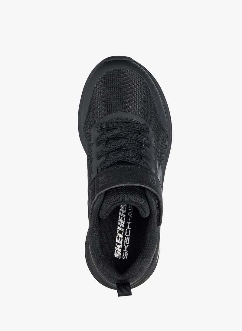 Skechers BLACK TEXTILE / SYNTHETIC / BLACK TRIM Kids Microspec Max Advance  | Best Price UAE