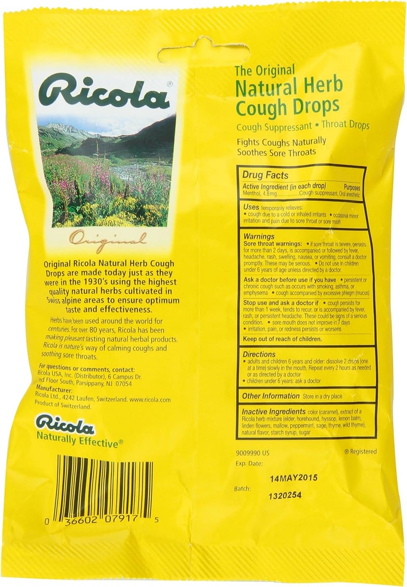 Ricola Original Natural Herb Cough Drops 21 Drops Pack of 12 - Image 2