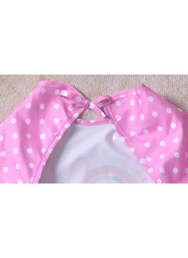Mother Choice 1 Piece Waterproof Full Sleeved Baby Bibs I love Mama  - Image 2