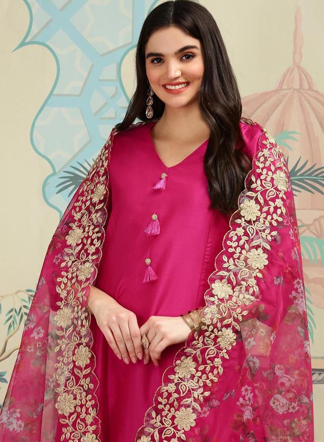 آي شين طقم إيشين كورتا مع بنطلون ودوباتا - Image 4