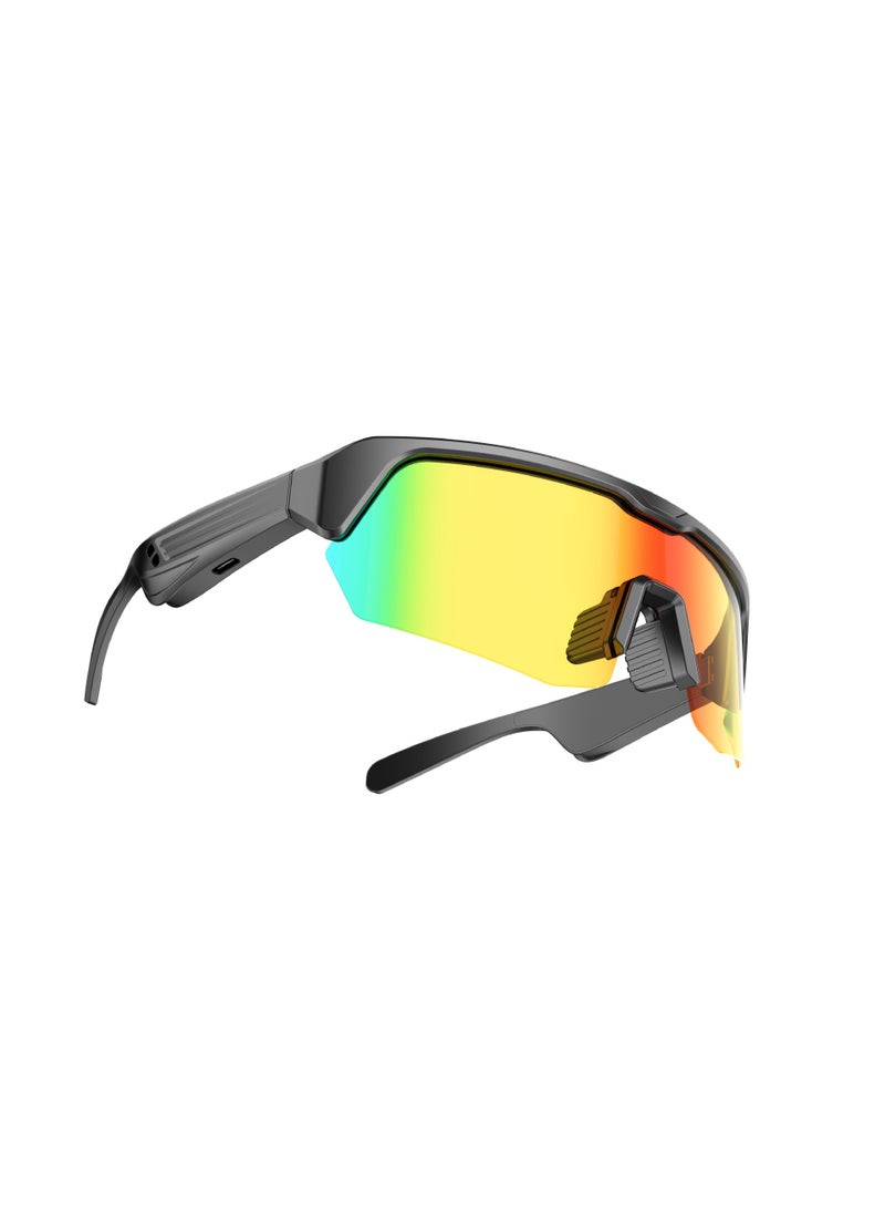 General Smart Sports Sunglasses YJ006 Sunlasses and Bluetooth Headset in One UV400 Protection TR Flexible Frame Blue/UV Resistant Fast Charging Strong Endurance 360° Surround Stereo Sound Quality Bluetooth 5.3 Riding Glasses Intelligent Touch Control Open Music HD Call Multidevice Connection  - Image 5