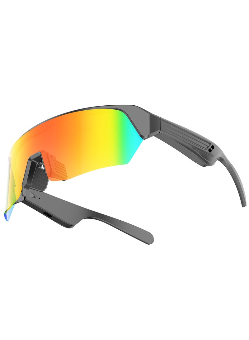 General Smart Sports Sunglasses YJ006 Sunlasses and Bluetooth Headset in One UV400 Protection TR Flexible Frame Blue/UV Resistant Fast Charging Strong Endurance 360° Surround Stereo Sound Quality Bluetooth 5.3 Riding Glasses Intelligent Touch Control Open Music HD Call Multidevice Connection  - Image 1