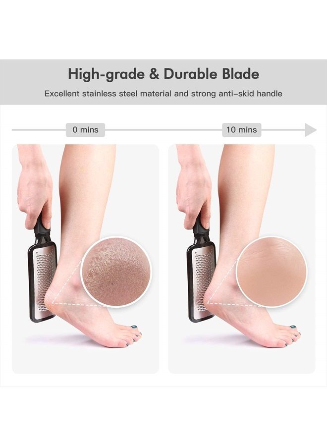 Niuta 【Factory Direct】 Colossal Foot Rasp Foot Scrubber And Callus Remover，Surgical Grade Stainless Steel Foot File, Can Be Used On Trimming Dead Skin, Callus ect., Black - Image 3