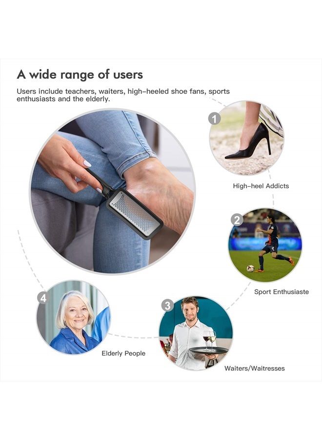 Niuta 【Factory Direct】 Colossal Foot Rasp Foot Scrubber And Callus Remover，Surgical Grade Stainless Steel Foot File, Can Be Used On Trimming Dead Skin, Callus ect., Black - Image 4