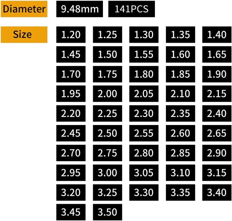PROOTOM OTOM D9.48mm Thick 1.20-3.50mm Adjustable Valve Shim Kit for CRF450R CRF450X/RX YZ450F WR450F(141PCS) - Image 3