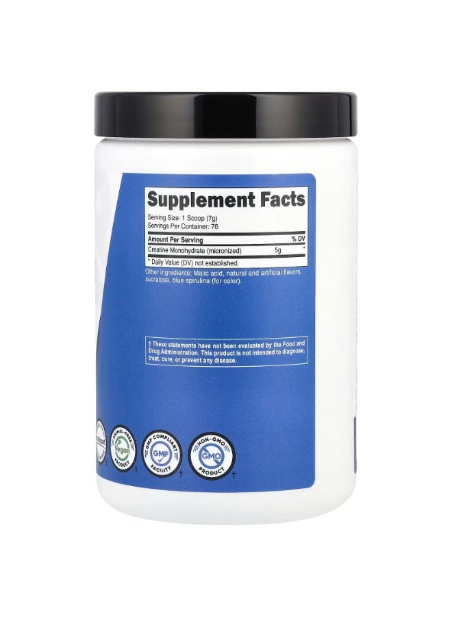 Nutricost, ​Performance, Creatine Monohydrate, Blue Raspberry, 17.9 oz (500 g) - Image 2