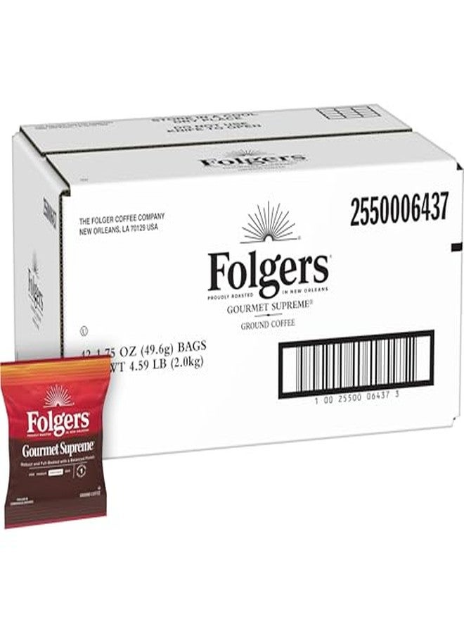 Folgers Gourmet Supreme Ground Coffee, 42-1.4 Ounce Fraction Packets, Frac Packs - Image 4