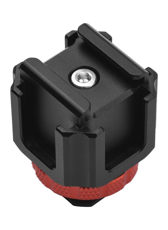 NIBEMINENT Aluminum Alloy Lightweight Cold Shoe Adapter Bracket Black - Image 5