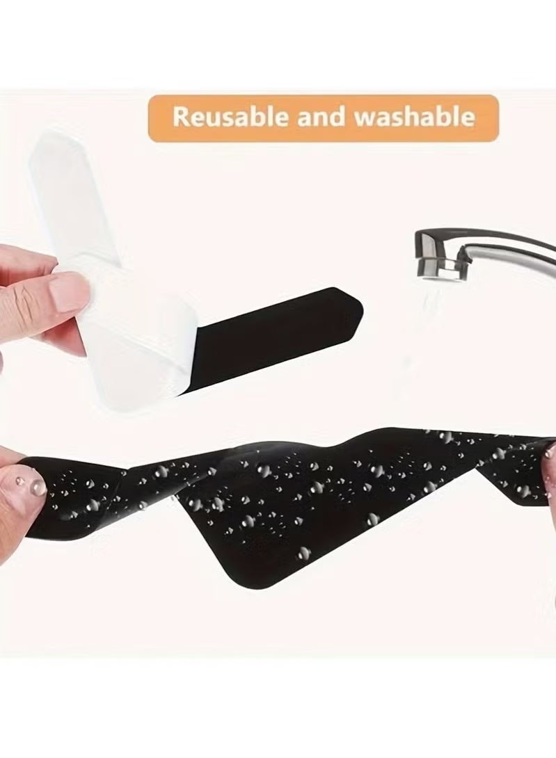 10 قطع ملصقات السجاد القابلة لإعادة الاستخدام ، ملصقات السجاد غير القابلة للغسل غير القابلة للانزلاق ، سجادة الزاوية الصلبة ، تمنع السجاد من التحرك والحواف المتدحرجة ، ملصق السجاد على شكل حرف U - Image 5