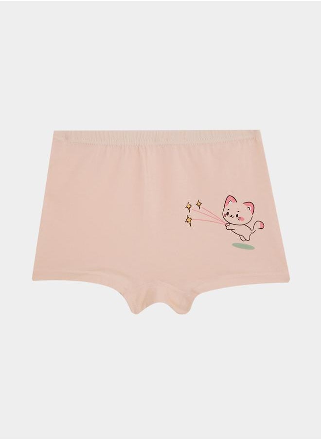 Styli - Pack of 6 - Cutie Cat Print Briefs - Image 1
